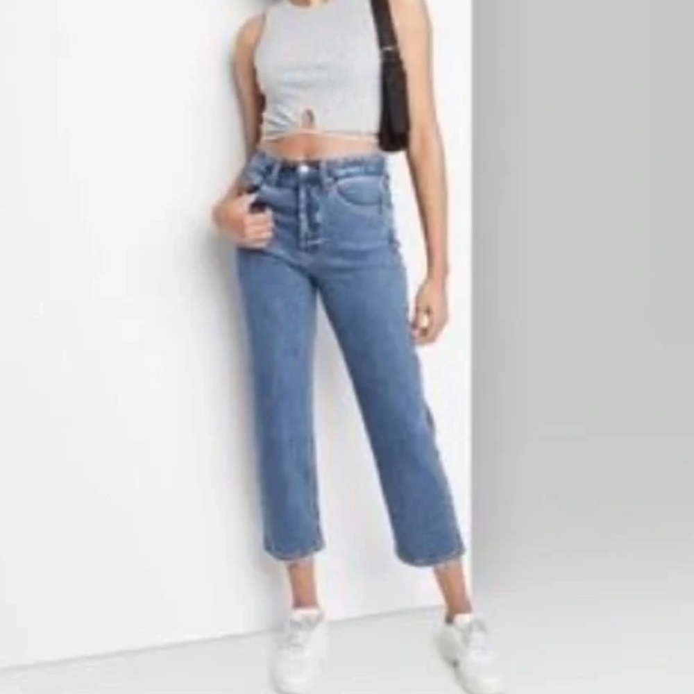 High Rise Straight Leg Jeans